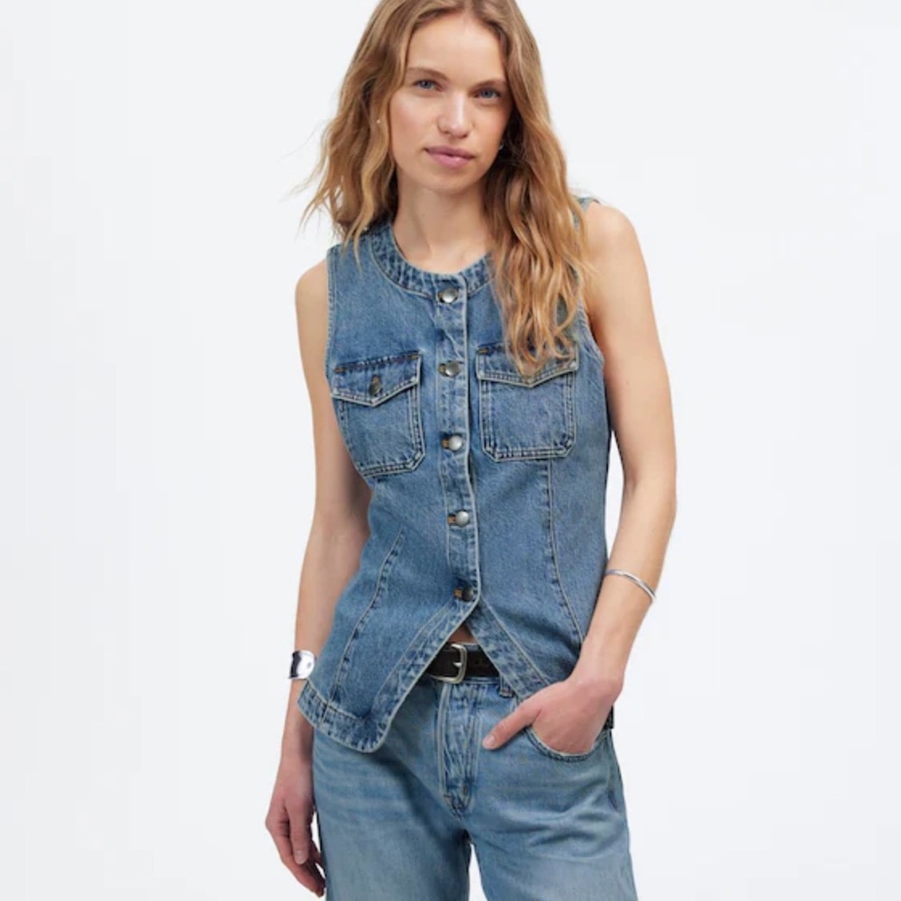 NWT Madewell Denim Vest
